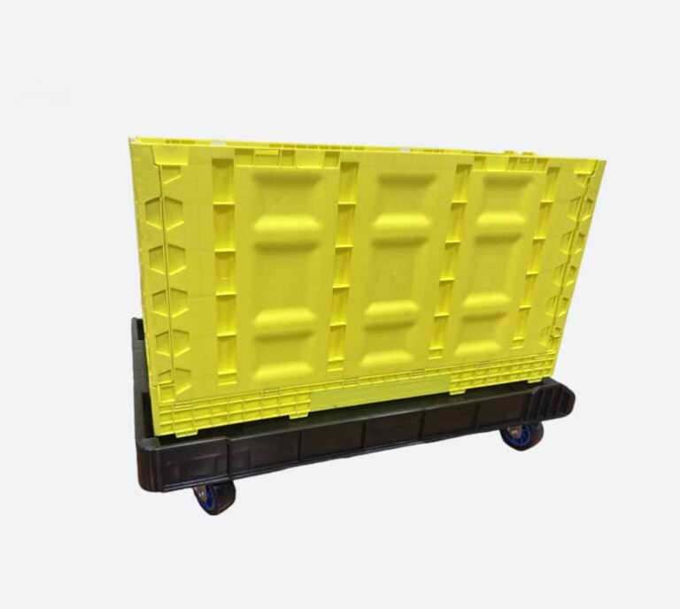 Plastic Turnover Crate with Dolly（占位图，非品向产品）