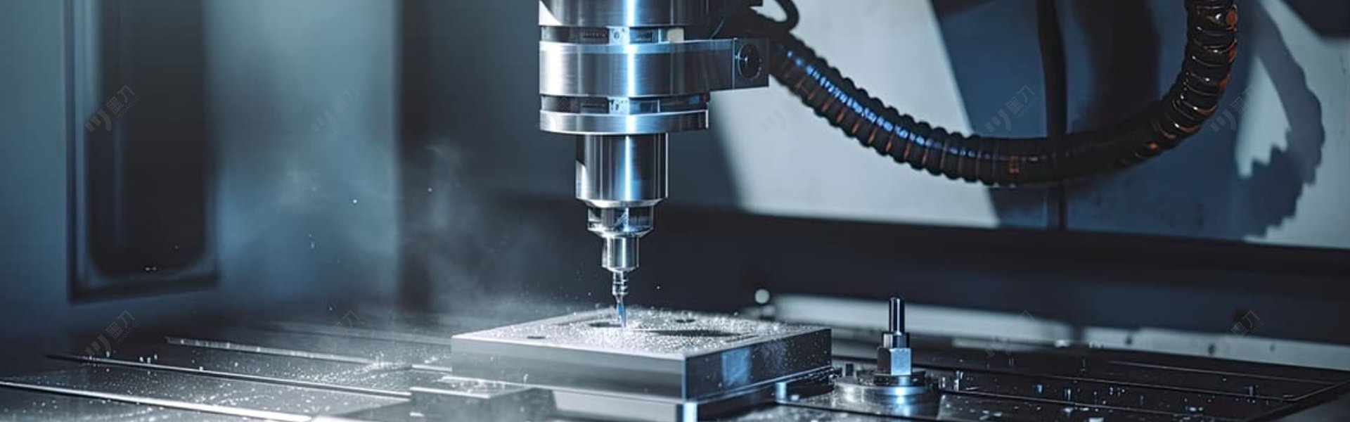 CNC 主轴加工金属工件